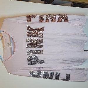 Pink Long Sleeve T Size Large